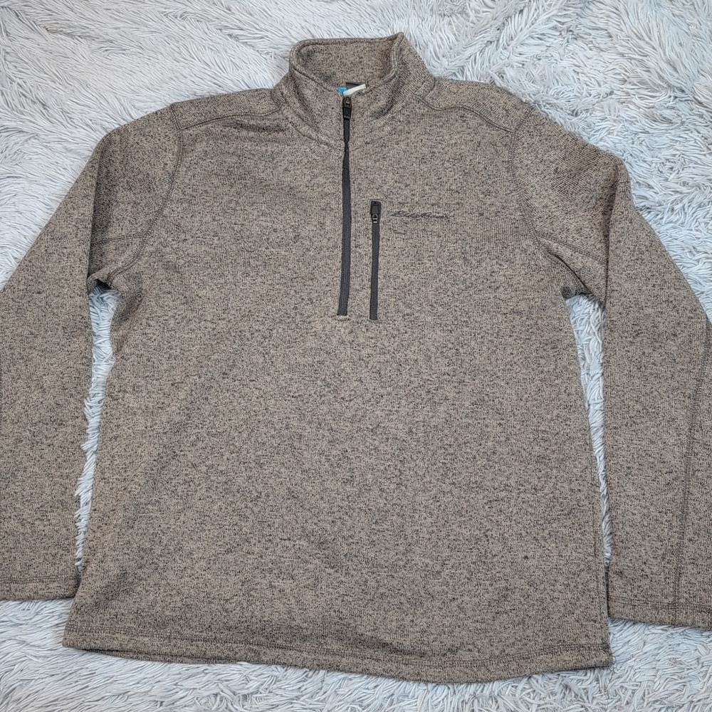 Eddie Bauer Sweatshirt Mens L Gorpcore Soft Comfort Cozy Outdoors Half Zip